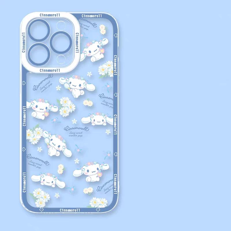 Pretty Cute Cinnamoroll Case For Xiaomi Redmi 15C Note 15 Pro 14C Note 14 13 12 10 11 Pro Plus 11S 13C 12C 5G 4G Clear Casing