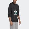 adidas originals Sweatshirt Print Men Black Men's FM3701