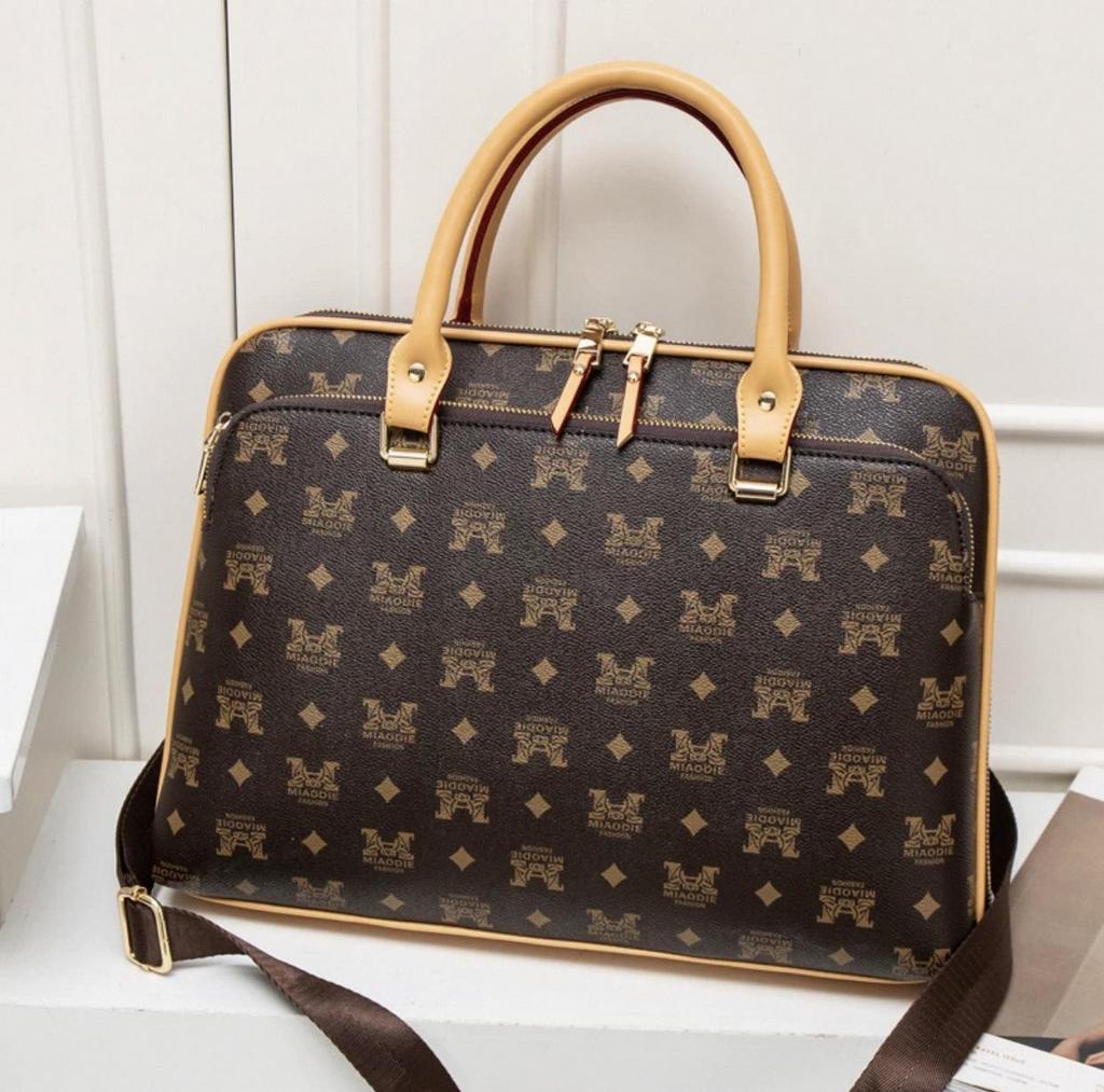Elegant Women's Laptop Handbag (Fits 13"-16"), Single Shoulder/Crossbody Briefcase