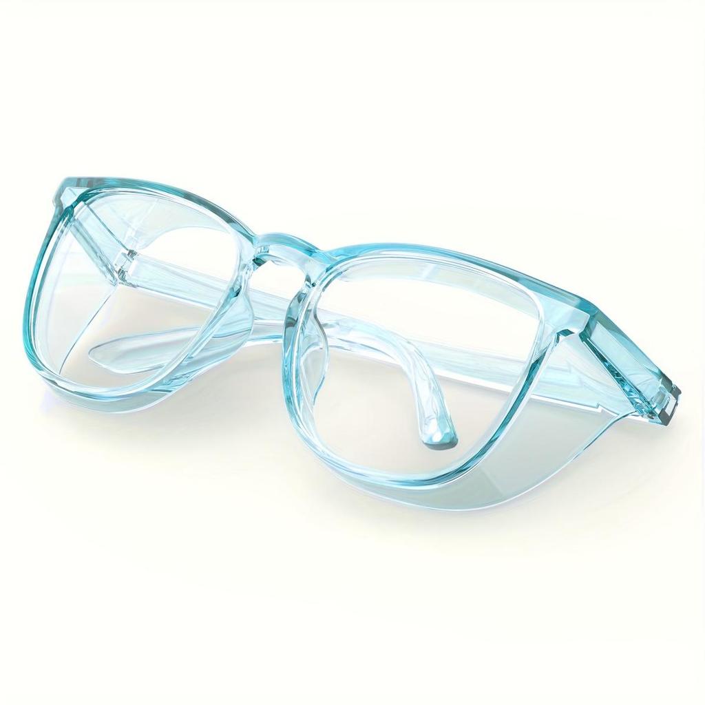 1 Pair Stylish Safety Glasses Clear Anti-Fog Anti-Scratch Anti-blue Protective Glasses For Men And Women Eyewear Accessories