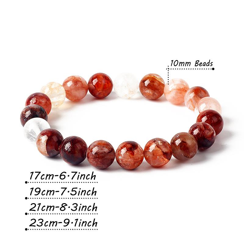 Multi-inclusions Crystal Beads Bracelets for Women Natural Tanzanian Saffron Flower Crystal Bracelets Soothing the Mood Jewelry