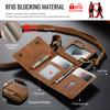 2 in 1 Luxury Leather Flip Phone Case For Samsung Galaxy Z Flip 8 7 6 5 4 3  Magnetic Wallet Card Solt Zipper Lanyard Cover