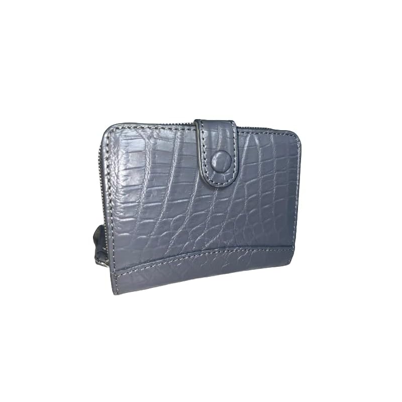 

[GUODI] compact bi-fold wallet crocodile genuine leather ladies men s NB7-W222 Croco crocodile leather crocodile skin crocodile leather wallet Life