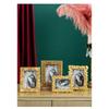 6/7 Inch Gold Plated Photo Frame High Quality Pictures Frames Figures Portrait Framed Art Modern Decor Wedding Anniversary Gifts