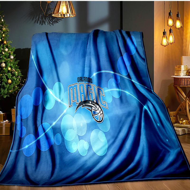Orlando Magic Flannel Blanket, Use for Birthday/Holiday Gift, Soft Blanket for Sofa/Bed/Camping/Office/Tourism Use,All Seasons
