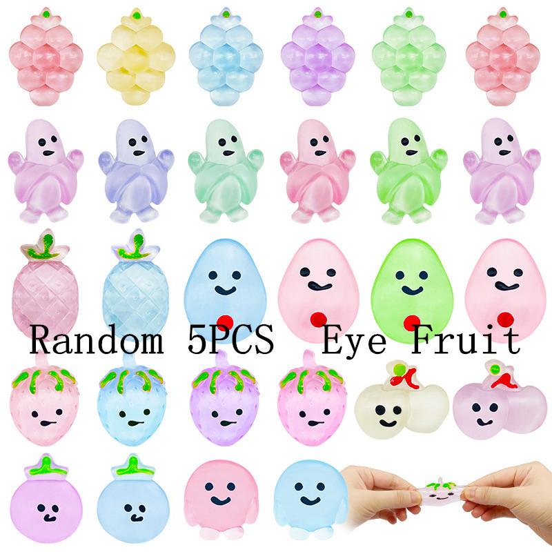 Cartoon-Tiere Stressabbau Spielzeug für Jungen Mädchen Geburtstagsparty Mitgebsel Halloween Obsttiere Füllung Karneval Kinderparty Zubehör
