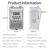 Multifunctional Time Control Switch 220V 30A Digital Timer Weekly 7 Days Programmable Electronic Timer With Button Lock