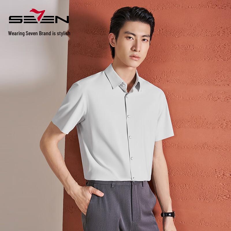 Seamless Cooling Casual Knit Short-Sleeve Shirt S