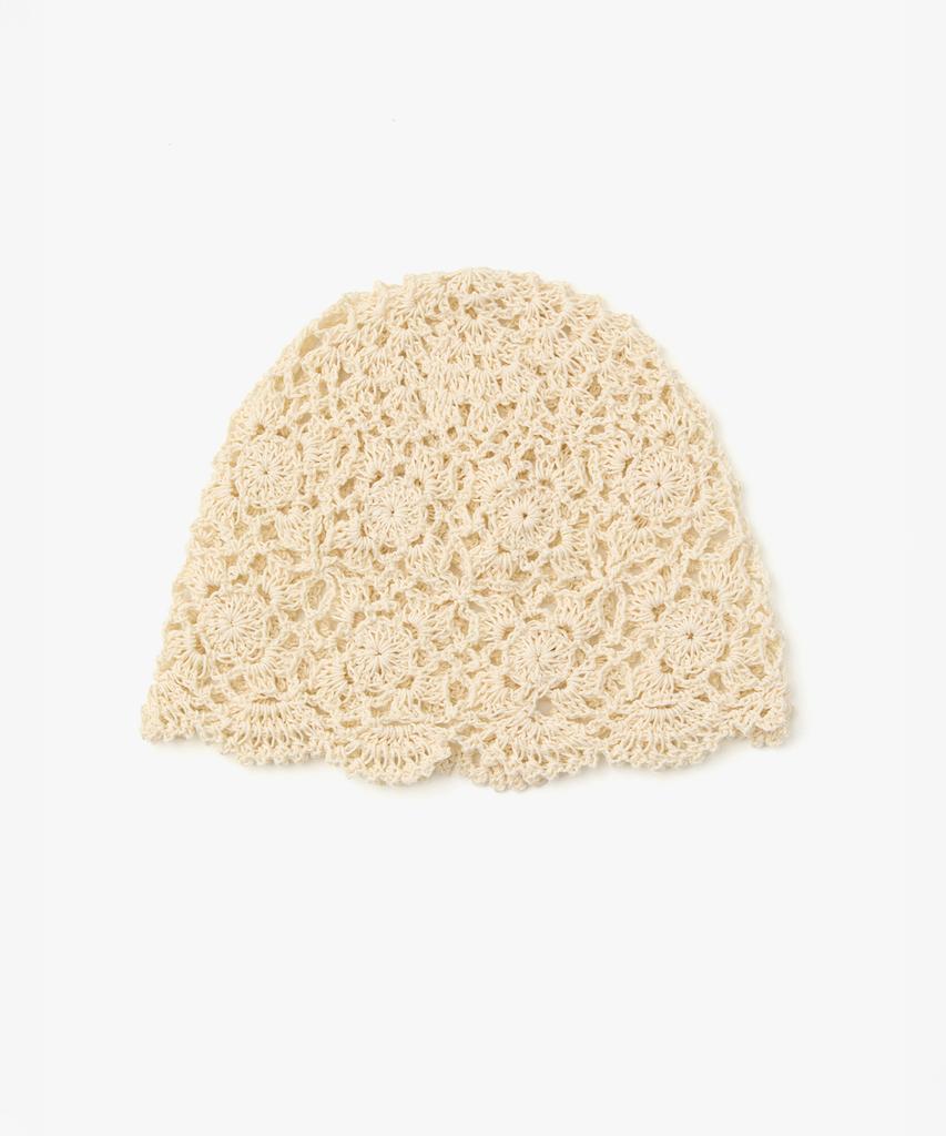 Lomaentinueo Crochet Knit Beanie (Ivory)