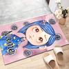 Custom Coraline Mat Personalized Name, Polyester Washable Indoor Entryway Rug, Gift for Christmas, Easter, Thanksgiving Day