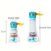 1PC Universal Faucet Water Connector - Splash Proof Kitchen Showerhead with Rotary Filter
