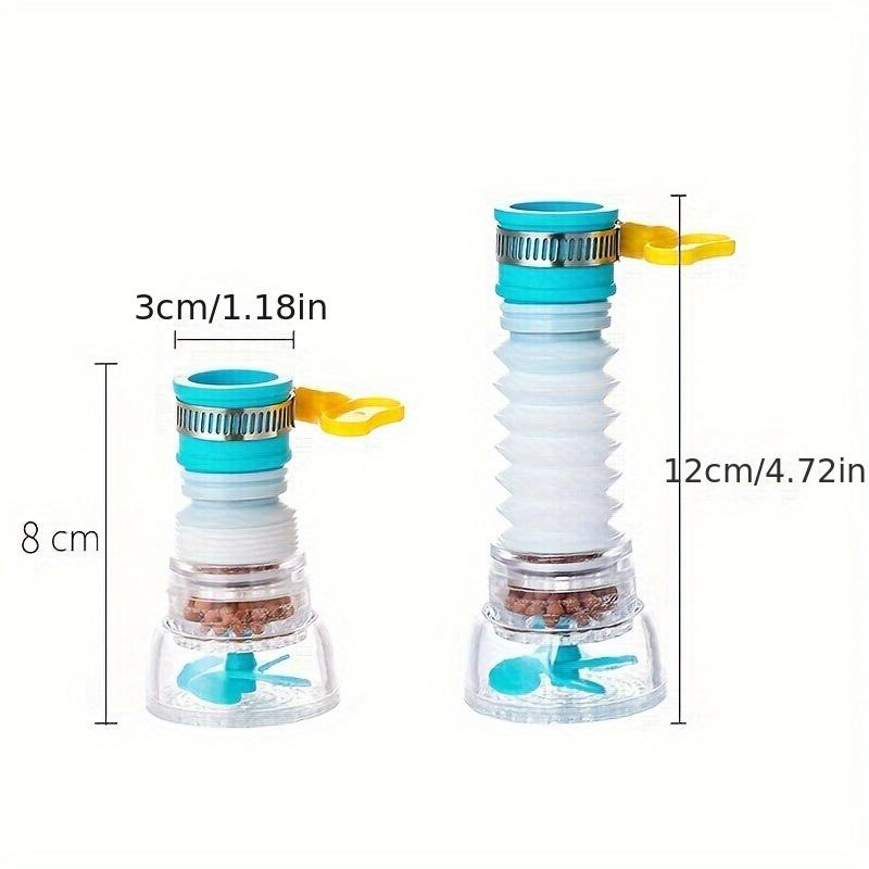 1PC Universal Faucet Water Connector - Splash Proof Kitchen Showerhead with Rotary Filter