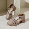 2024 New Thick Sole Sandals Women Wrap Toe Hollow Outs Roman Sandalias Women Casual Beach Shoes Summer Platform Sandals Woman