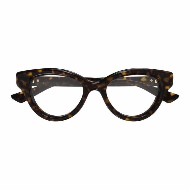 Gucci Full-frame Design, Versatile Cat-eye Optical Frames, Women's, Tortoiseshell Color
