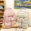 Schoolbags Children Elementary School Girls Junior High School Students High Value Ins Pain Bags Multiple Backpacks