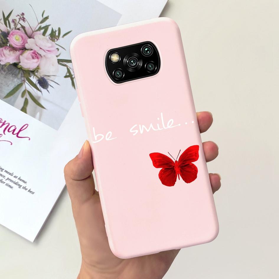 Case For Xiaomi Poco X3 Pro NFC Phone Cover Lovely Dinoaur Butterfly Silicone Soft Cases For Xiaomi Poco X3 GT X3Pro X3NFC Coque