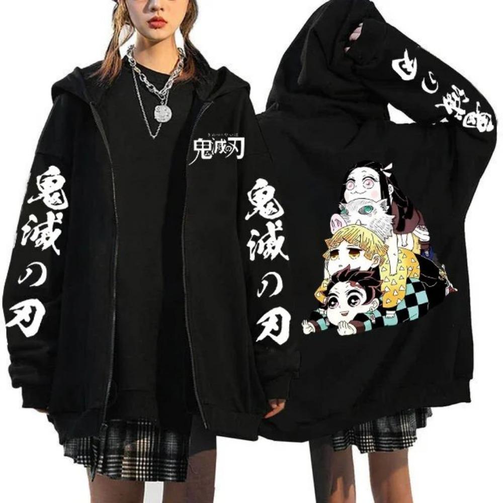 

Jacket Devil Killer Anime Hoodie Men s and Women s Pullover Sweatshirt Cartoon Printed Casual Street Wear Autumn Fashion XXL