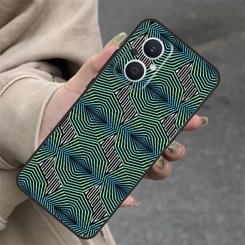 African Wax Pattern Fabric Case For OPPO Reno 14 12 11 10 13 Pro 14F 13F 12F 11F 8 7 Lite OPPO Find X9 X8 X6 Pro Cover