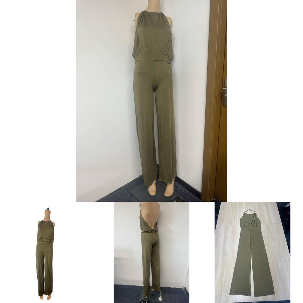 Streetwear-Jumpsuit für Damen mit Patchwork-Design und High-Waist-Passform