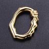 5pcs Gold Color Various Irregular Circle Pendants Women Men Necklace Charms Stainless Steel Pendant Jewelry Making Accessories