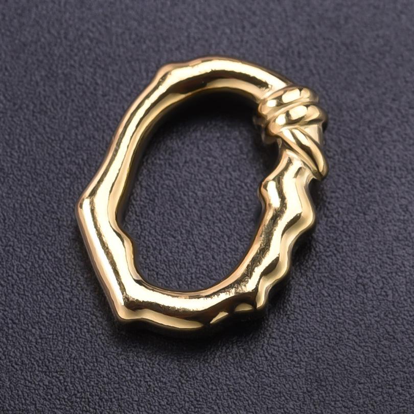 5pcs Gold Color Various Irregular Circle Pendants Women Men Necklace Charms Stainless Steel Pendant Jewelry Making Accessories