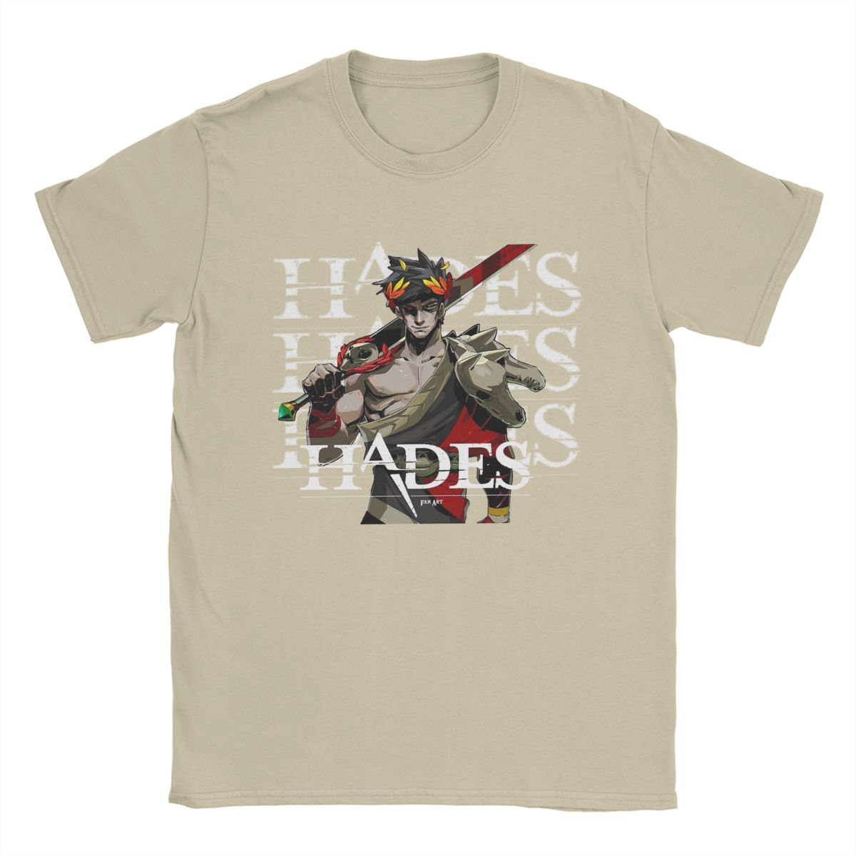 

Чоловічі футболки Hades Games Бавовняний одяг Мода З коротким рукавом Круглий виріз Футболка Новинка Футболки M хакі