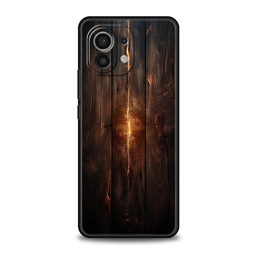 Luxury Vintage Wood Grain Pattern Phone Case Cover for Xiaomi Mi 17 15 14 13 12 11 Ultra 15T 14T 13T 12T 11T Pro Lite Soft TPU