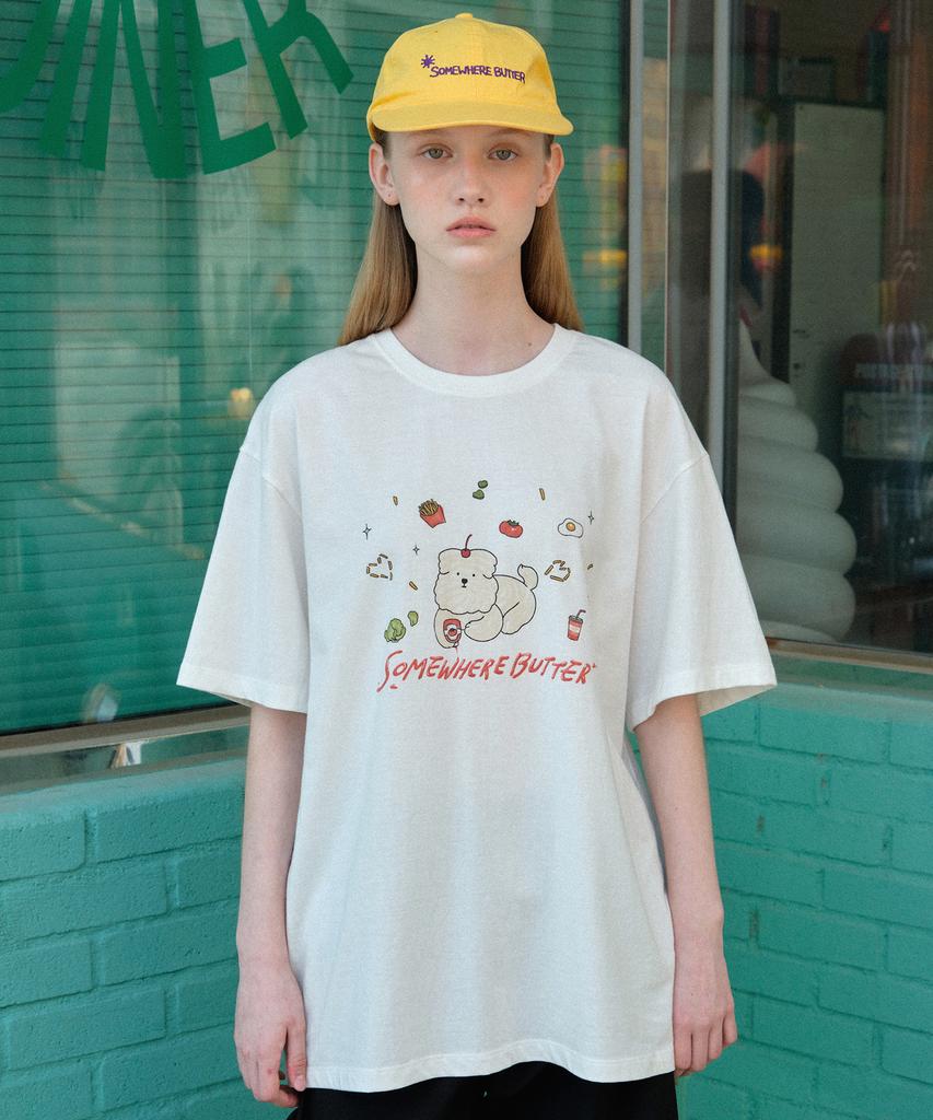 Sseomweeobeoteo Ketchup Butteree Over-Fit Top - Ivory