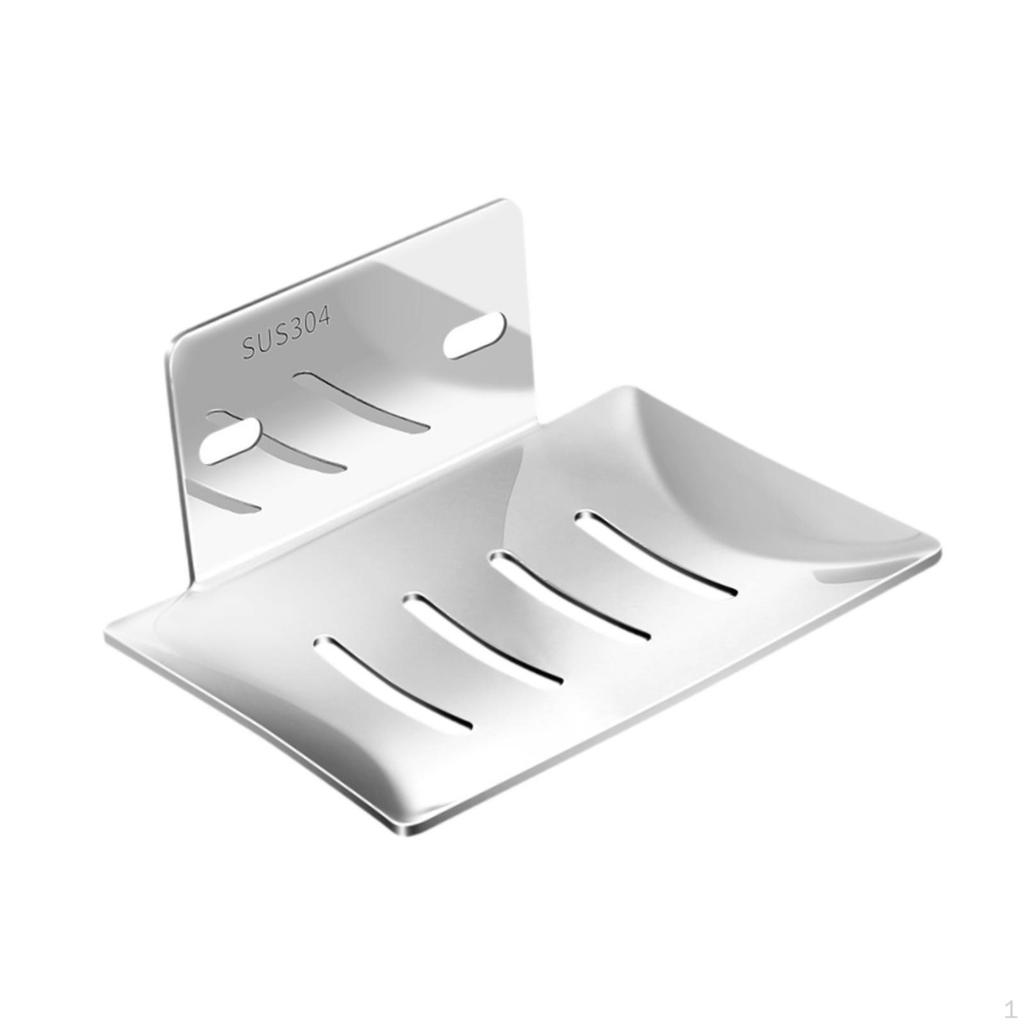 Bar Soap Holder Easy to Install Removable Sponge Sink Rack for Glasses Shower Wall
