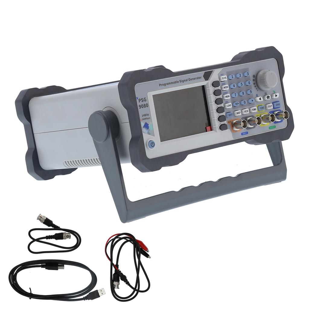 PSG9080 DDS Numerical Control Dual Channel Function Arbitrary Wave Signal Source Generator Frequency Meter