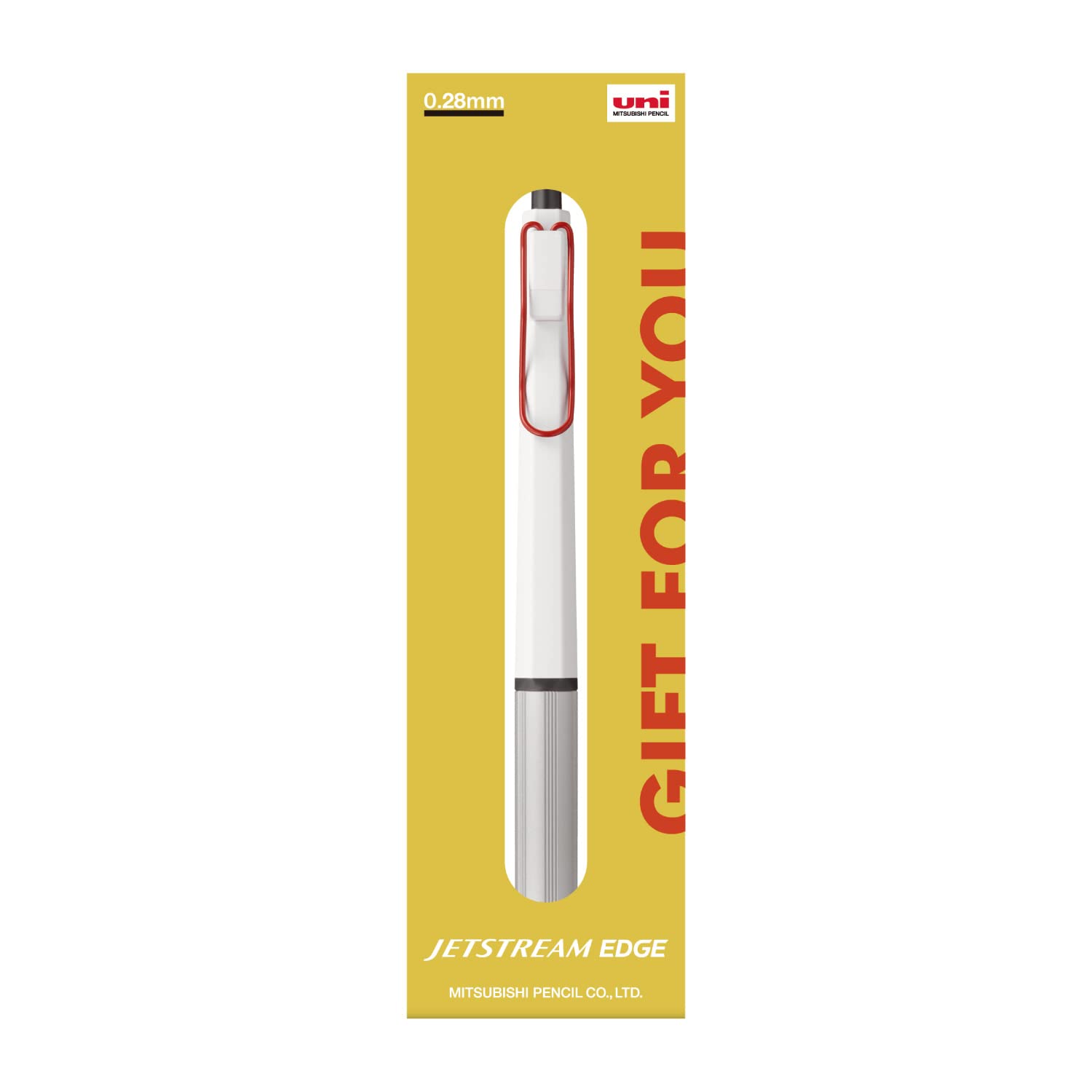 

Mitsubishi Pencil Jetstream Edge Шариковая ручка Ограниченный подарочный набор SXN100328W152 Масляная ручка, 0.28, Издание, Упаковка, Белый/Красный,