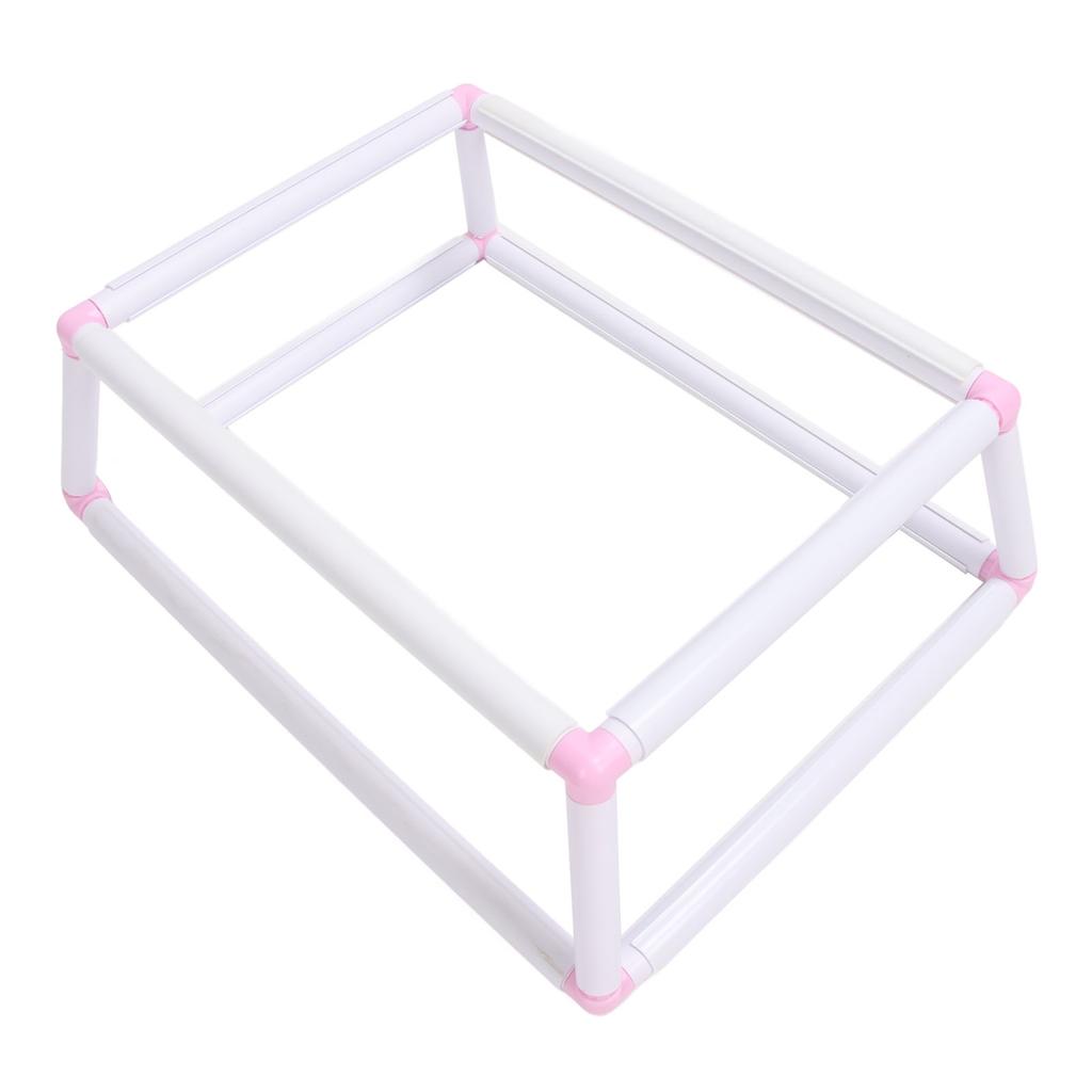 Embroidery Frame Holder Double Layer Clip On   Stitch Hoop Plastic Handheld Frame Rack for Needlework