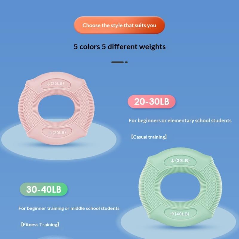 Silicone Finger Gripper Ring Hand Muscle Strengthener Ring Nonslip Wrist Finger Trainer Hand Exercise Carpal Expander