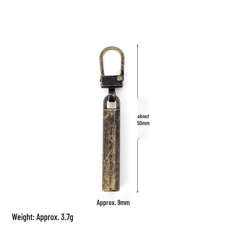 Detachable Metal Zipper Pull Tab Accessory for Bags, Shoes, and Clothes Repair