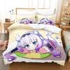 3D Print Miss Kobayashis Dragon Maid 3D Duvet Cover Bedding Set Comforter Linen Pillowcases Home Decor Single Double King Queen