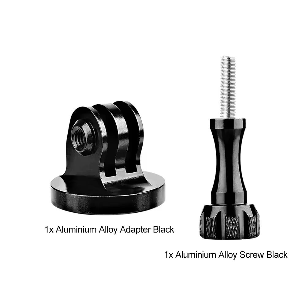 Aluminum Alloy GoPro Mount Adapter with Thumb Screw, 1/4" Female Thread Converter for GoPro Hero 13 12 11 9 Action Camera Tripod