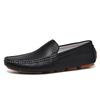 Live Leather Velvet Doudou Shoes Trendy Casual Leather Shoes Cowhide One-pedal Driving Trendy Shoes Large Size Men's Shoes