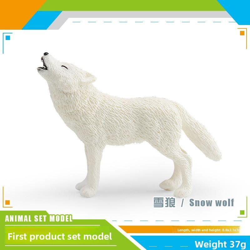 Wild Animal Model Pvc Pack With Motion Wolf Figures For Kids Learning And Decor