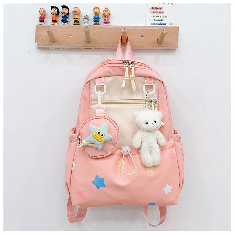 School Bag Fashionable Foreign Air Bag Male and Female Treasure Cute Cartoon School Bag Casual Trend Snacks Shoulder Back