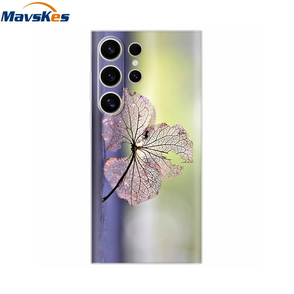 Case For Samsung S25 Ultra Cute Heart Flower Cover Soft Silicone Matte Protective Fundas For Samsung Galaxy S25+ S25 s 25 Shells
