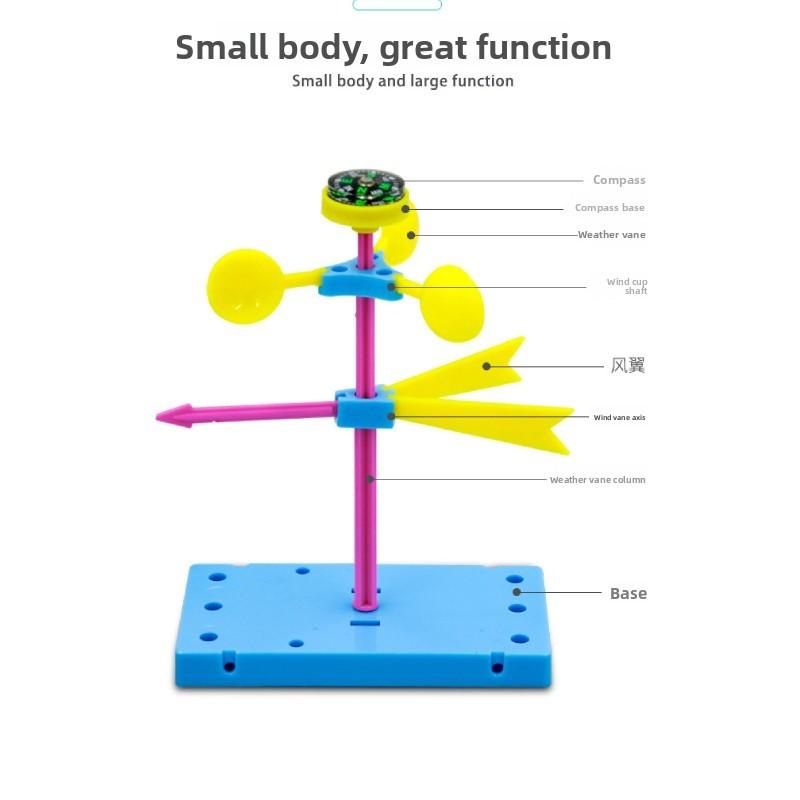 Simulated Plastic Wind Vane Assembly Model Material Set For Childrens Stem Activities