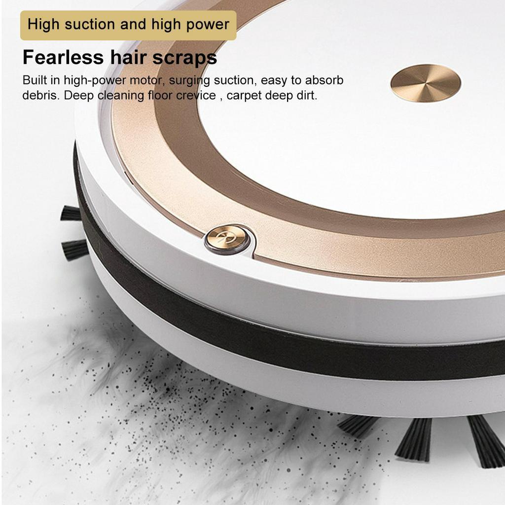 Srebrny/Złoty E3.7V S04 Robot Odkurzacz Smart Odkurzacz Do Domu Aplikacja na Telefon Komórkowy Zdalne Sterowanie Automatyczne Usuwanie Kurzu Czyszczenie Zamiatarka