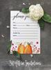 Inkdotpot Pack Of 30, Please Join Us Invitations With Envelopes, Autumn Pumpkin Watercolor Invites for Your Wedding, Bridal Shower
