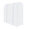 Clear Garment Rack Cover PEVA Transparent Clothes Rack Dust Cover Clothing Protector with Straps