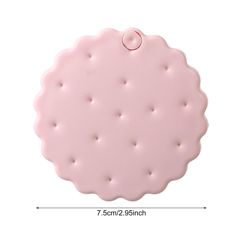 Adorable Cookie Folding Mirror Mini Portable Pink/Yellow Makeup Mirror with Comb Cute Travel Pocker Mirror for Girls