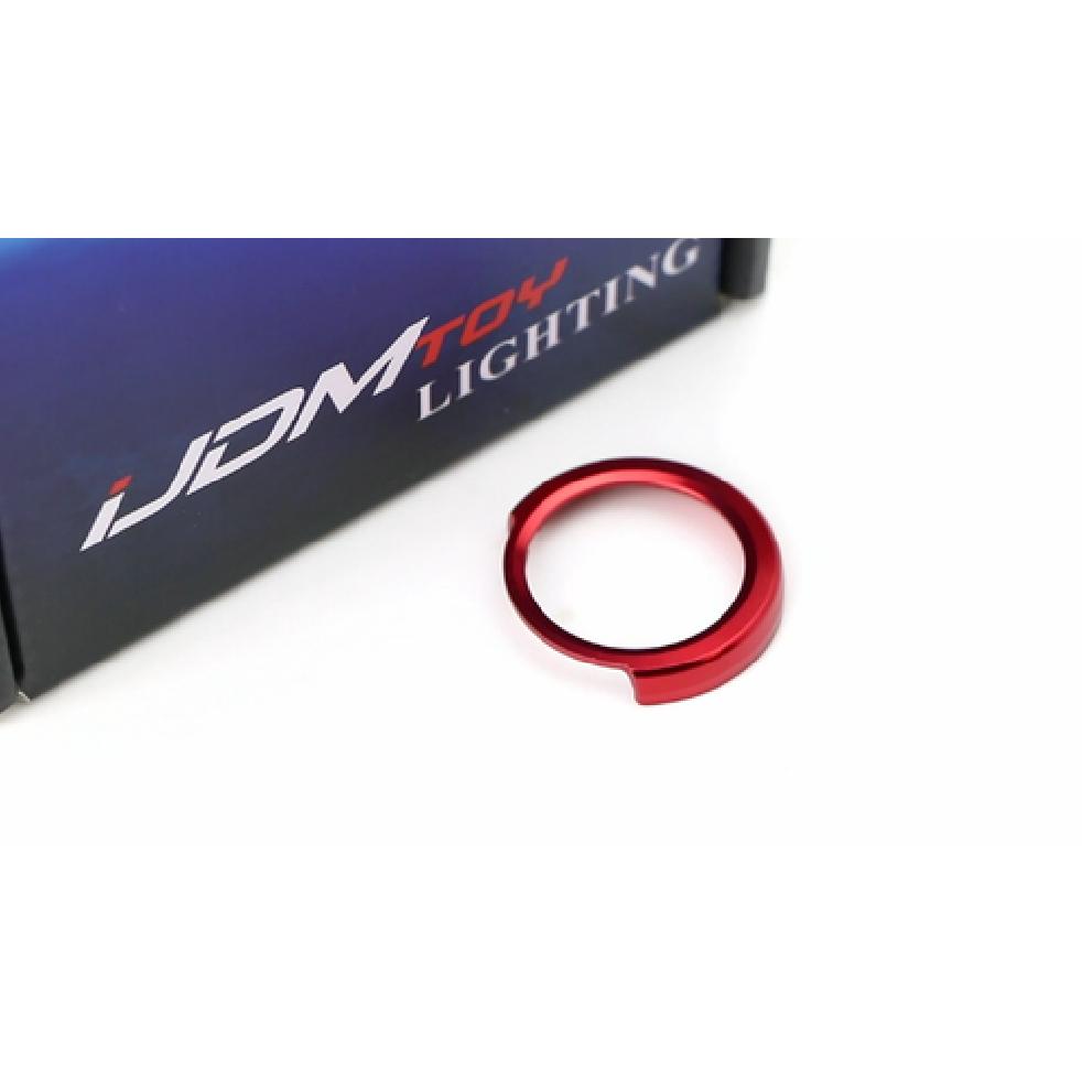 Red Aluminum Keyless Engine Push Start Button Decoration Ring Trim For BMW 2 3 4