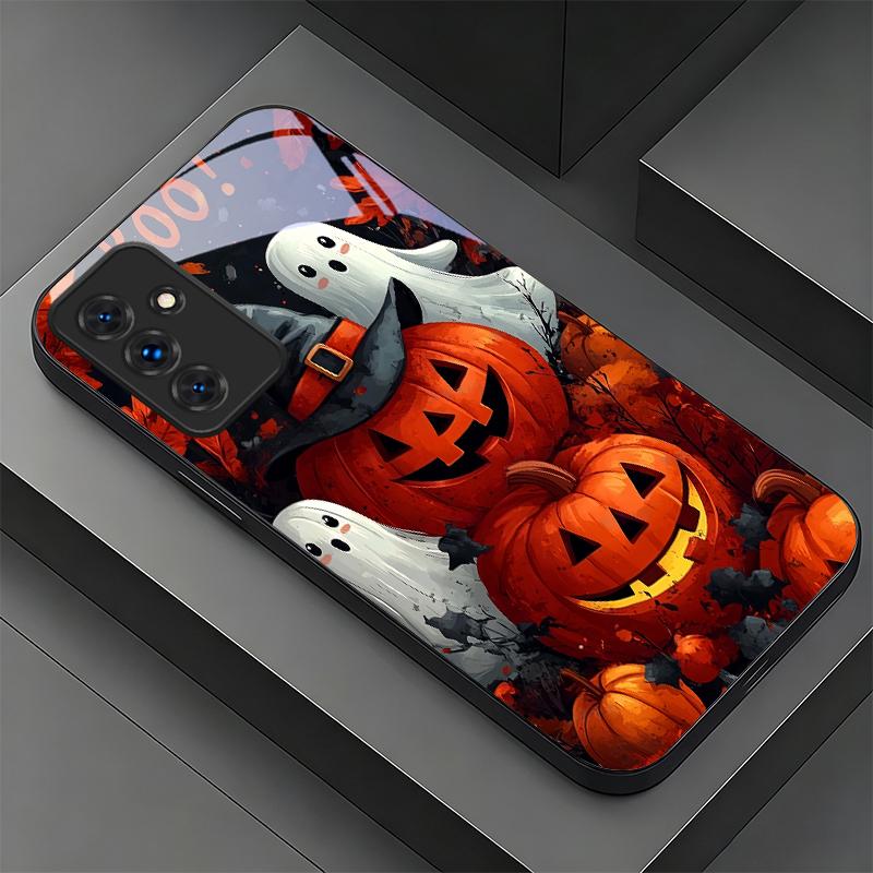 Halloween Boo Vibe Black Phone Case For Samsung A32 A33 A34 A35 A36 A37 A51 52 52s A53 A54 A55 A56 A57 A71 A72 A73 Glass Cover