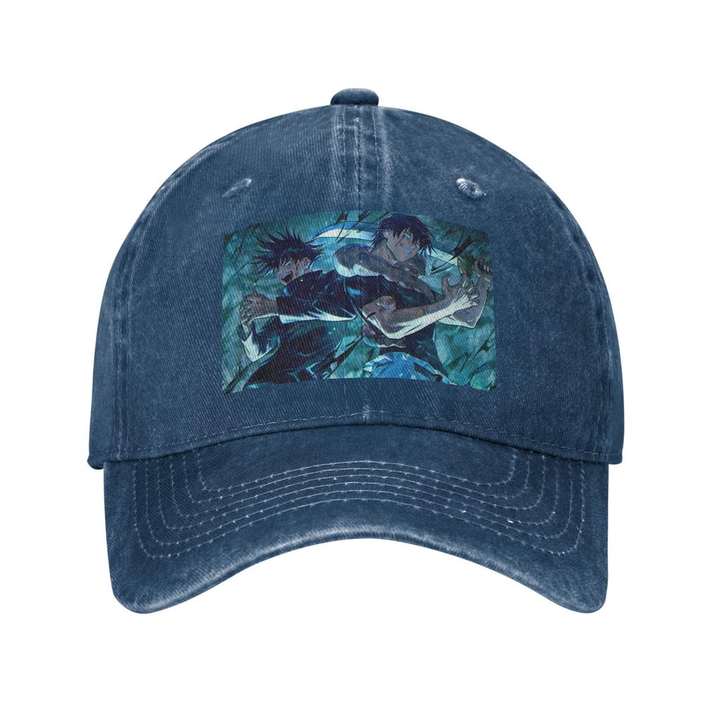 Megumi Besto Friendo Jujutsu Kaisen Sukuna Anime Denim Fabric Cap Baseball Caps Adjustable Hat Summer Unisex Baseball Hats