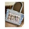 New Y2K Sweet Lolita Pink Ita Bag Women Japanese Transparent Large Capacity Tote Bag Ladies Harajuku Kawaii Handbag Aesthetic