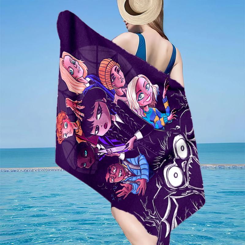 Stained Glass Gothic Romance Beach Towel, Super Soft Microfiber, Gift for Her/Him, Birthday, for Pool, Beach, Travel, Home Decor Fan Gifts